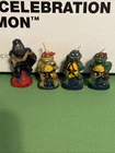 VINTAGE 1980's TEENAGE MUTANT NINJA TURTLES LOT OF 4 WAX CANDLE UNUSED TMNT