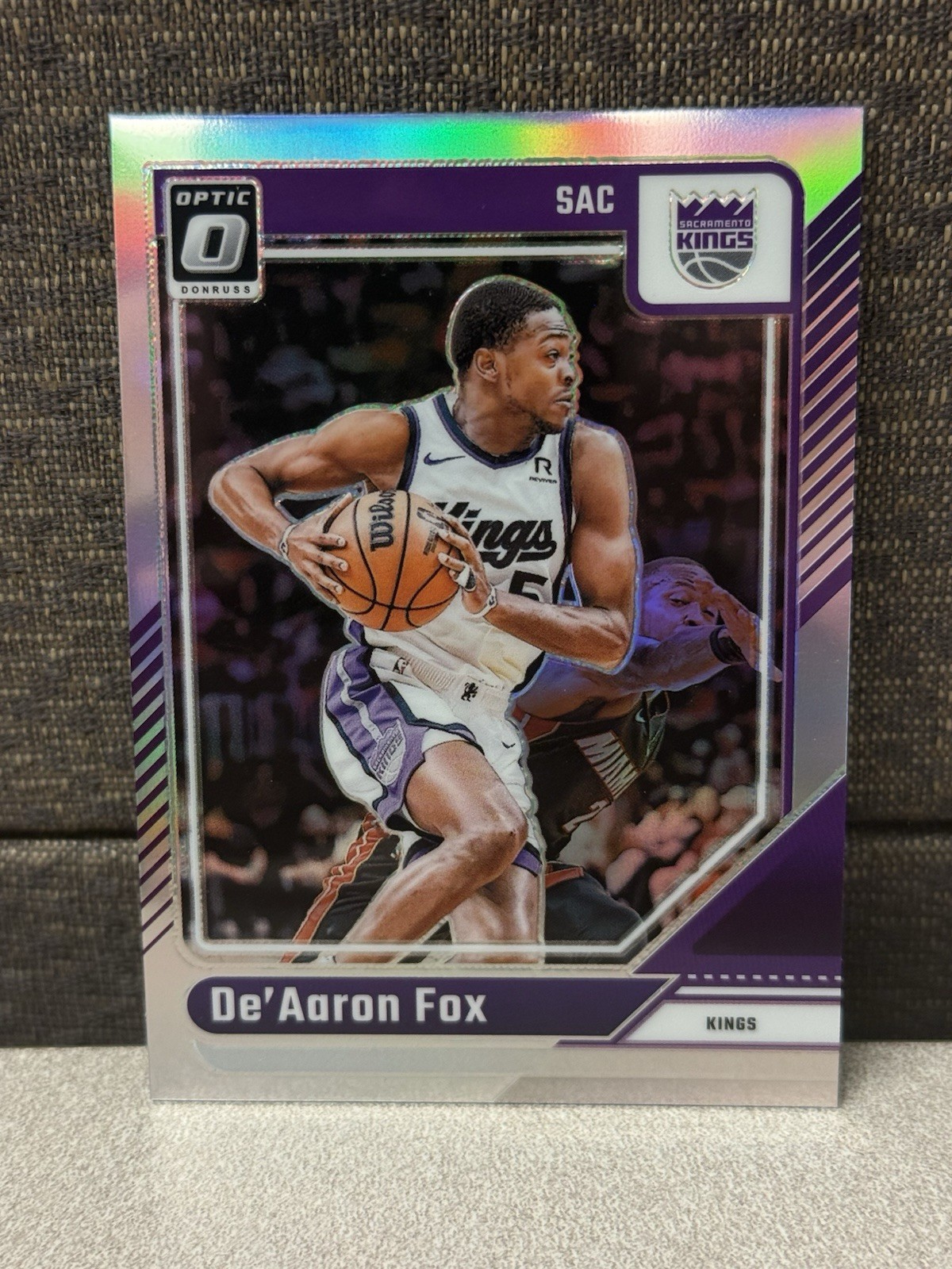 De'Aaron Fox #219 Holo - 2024-25 Panini Donruss Optic
