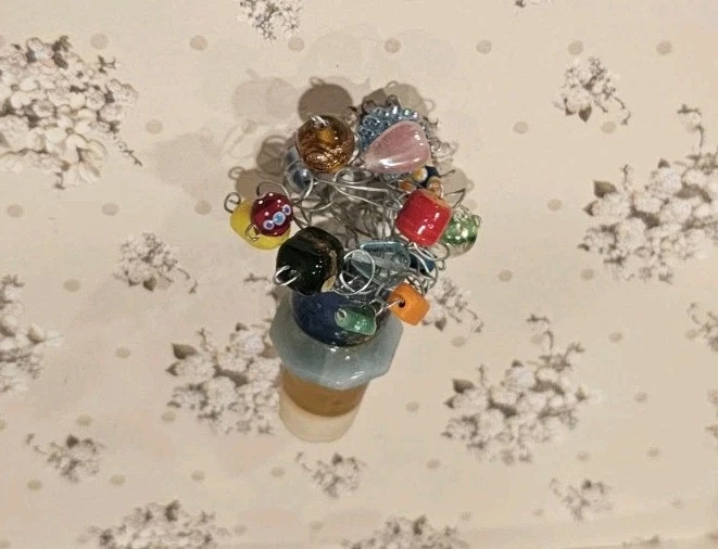 Impresionante TAPÓN BOTELLA VINO GEMAS VIDRIO Único Foto 4 de 4