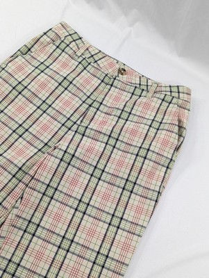 Brixton  Pant Mens 30x28 (28 Tag) Standard Fit Khaki Pants Plaid Golf Chino EUC