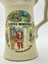 Vintage Santa's Workshop North Pole, NY Souvenir Creamer Christmas New York