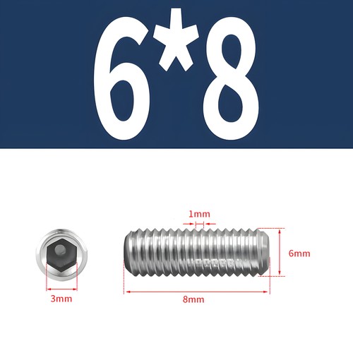 M2 - M12 GRUB SCREWS CUP POINT ALLEN KEY SOCKET SET SCREWS A2 STAINLESS STEEL - Picture 59 of 84
