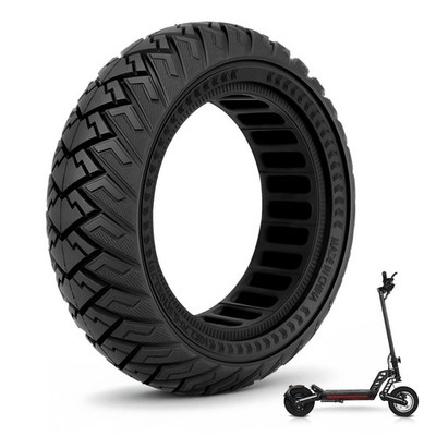 SYACHI 10 x 2.70-6.5 Off-Road Solid Tire for Electric Scooter, Tubeless 1pcs 