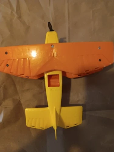 Vtg 1983 Tonka Fall Guy Stunt Biplane - WITH Battery Cover - Read Description