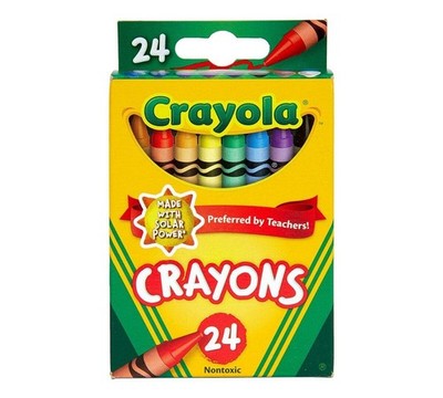 Crayola Crayons 24 Count Classic Colors Set - Durable, Non-Toxic,  Art Supplies