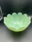 Fire King Jadeite Lotus Blossom Leaf Dessert Cup Bowl