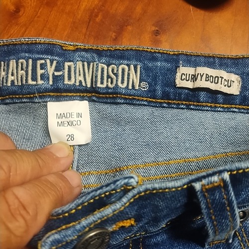 Harley Davidson Women’s Bootcut Jeans Size 28 - Picture 10 of 10