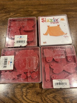 Set 4 Sizzix Die Cut Doll Dresses 38-0103 Tent 38-0169 Fishbowl 38-1199 38-1182