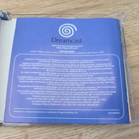 SEGA DREAMCAST  LOONEY TUNES SPACE RACE Complete PAL