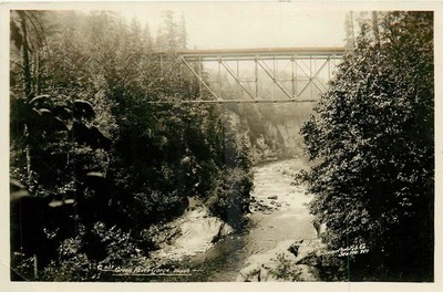 1920s Green River Washington Bridge Scenic Photo CO RPPC Postcard 26-2439