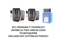 Diy Oem Pair For 2016-20 Rx350 Rx450h Smart Key Hyq14fbb Inc Key Cutting