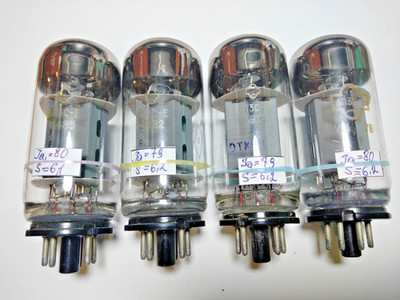 4 pcs 6P3S-E Reflector Tube /6L6 5881 6L6G/ Strong MATCHED QUAD