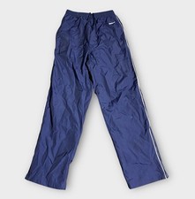 Reebok Track Pants Women  s Small Navy Windbreaker Bottoms Lined Retro Y2K Gorp S