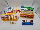 Vintage Car Buildings 1:64 Scale Corgi Juniors Garage Petrol Pumps Plus...