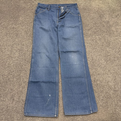#ad Sears Roebucks Vintage Jeans 32x30 USA Made 70s 80s Denim 50 50 Paint $34.99