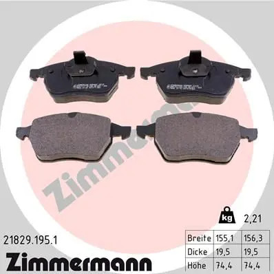 Zimmermann Serie Pastiglie Freno Anteriori Con Predisposizione Sensori - Prodotto In Germania Con Rivestimento Antiruggine Coat Z