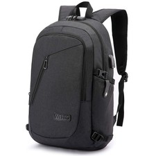 Anti-Theft Travel Laptop Backpack with USB Charging Port Fits 15.6 Inch