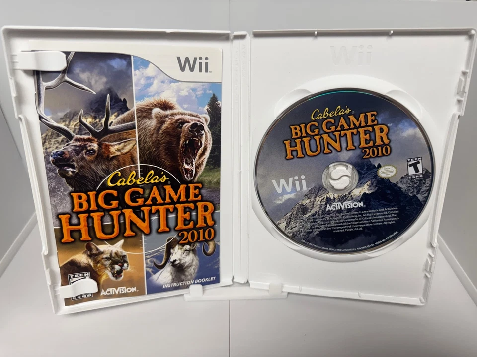 Cabela's Big Game Hunter 2010 Nintendo Wii - Juego CIB, Estuche Manual | ¡PROBADO! Foto 4 de 4