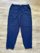 Nike Vintage 90s Windbreaker Pants Track Nylon Ankle Zips Joggers Large Wind