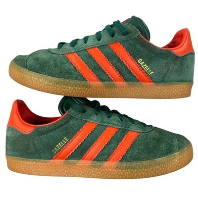 Adidas Gazelle Indoor Green Orange Collegiate Green Solar Orange