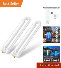 15W Blue Violet UV Bulb Replacement for Bug Zapper - 2 Pack Outdoor Use