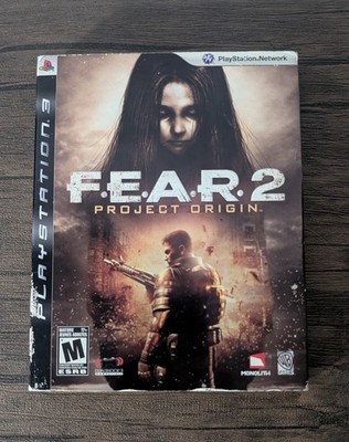F.E.A.R. 2 Project Origin PS3 Complete CIB w/ Cardboard Sleeve Mint Disc