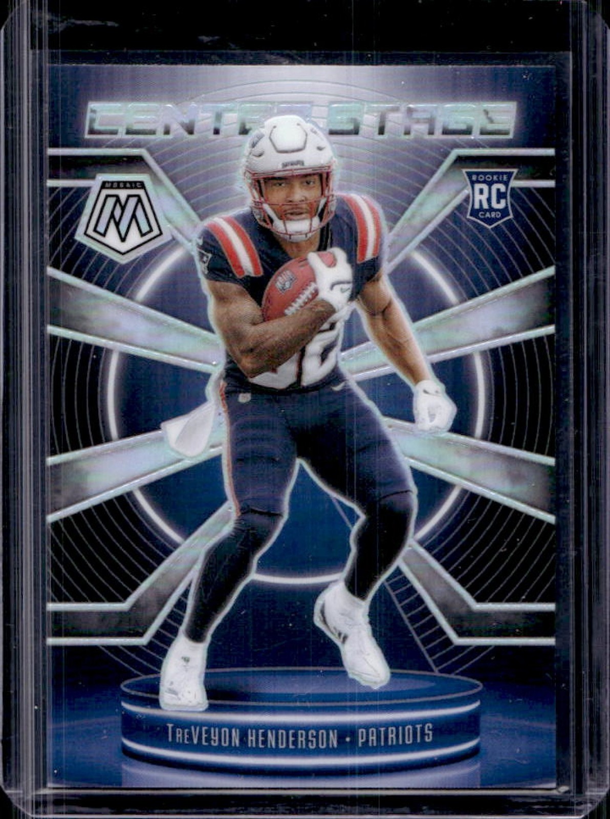 2025 Mosaic TreVeyon Henderson Center Stage RC Silver Prizm #19 Patriots