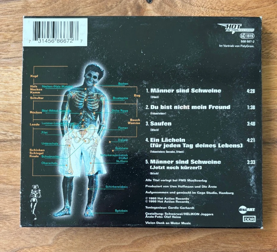 DIE ÄRZTE - Ein Schwein Namens Männer (Maxi CD) - Bild 3 von 3