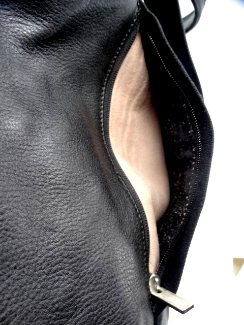 ¡NUEVO CON ETIQUETAS!  Bolso de Mano JACK SPADE Grande Cuero Negro Diseñador Prototipo, 15" x 15" x 6.5" Foto 3 de 4