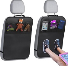 2 Car Anti Kick Pad Mat Car Seat Back Protector Cover Waterproof Universal Usa