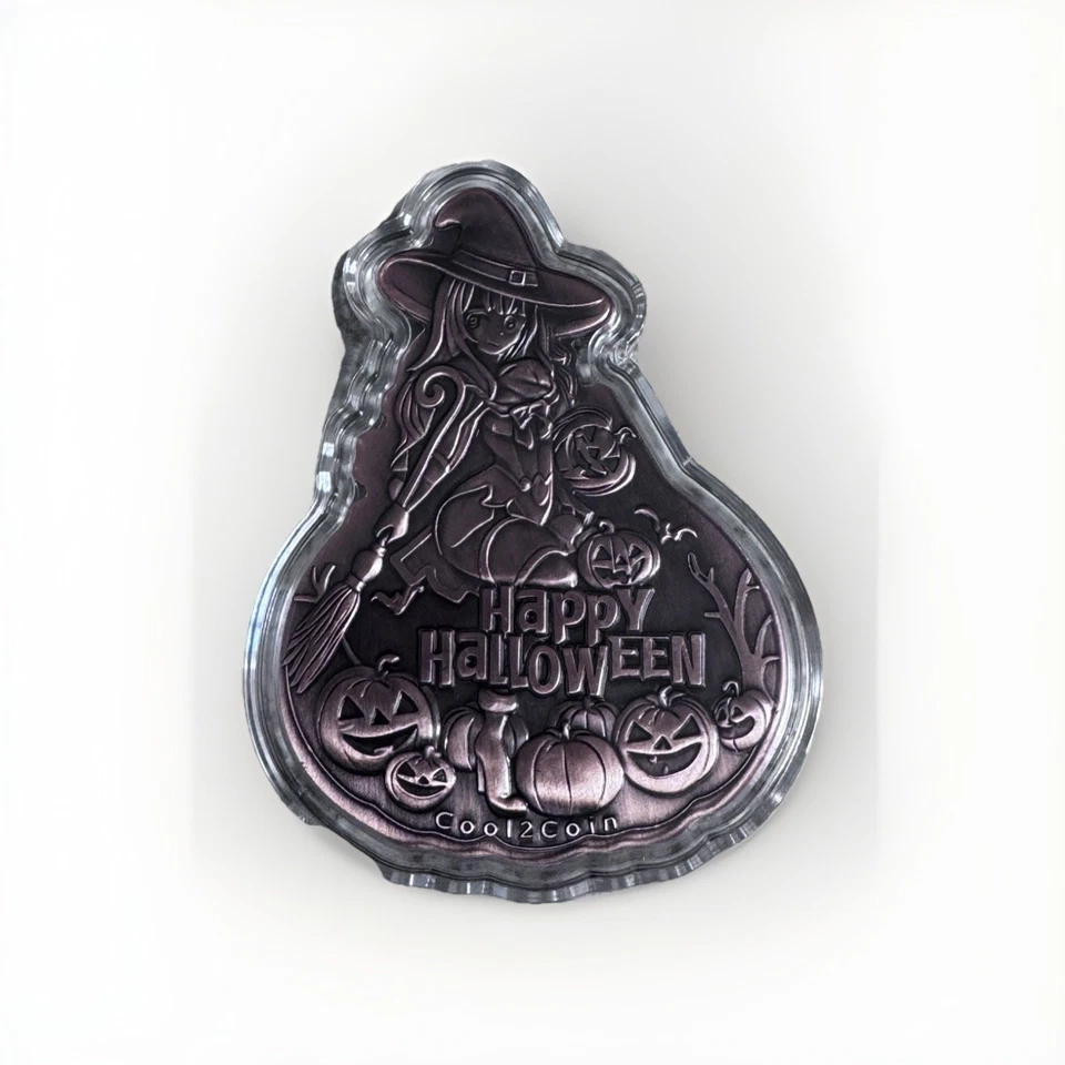 Cool2Coin Calabaza Halloween Sexy Bruja Cobre 100GRAM Foto 2 de 2