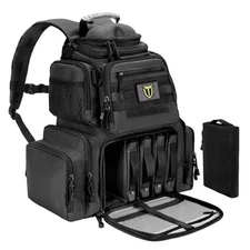 TIDEWE Tactical Range Backpack Bag for Gun and Ammo - Black