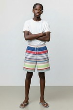 Polo Ralph Lauren Boys Striped Cotton Mesh Shorts - Size XL 18-20 EUC