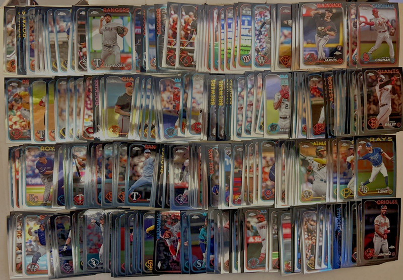 2024 Topps Chrome Baseball W Rookie Cards 216 Card Lot