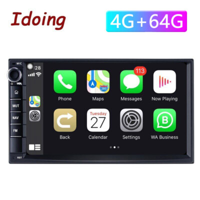 7'' Touch Screen Car Stereo Radio Wireless Apple CarPlay Android GPS Navi 4+64G