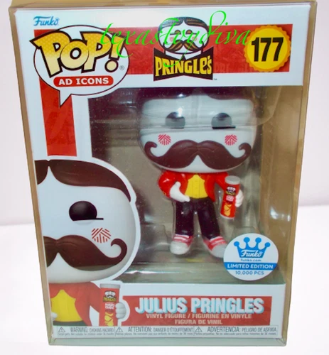Funko Pop JULIUS PRINGLES #177 Ad Icons Limited To 10,000 Pieces Protector Chips