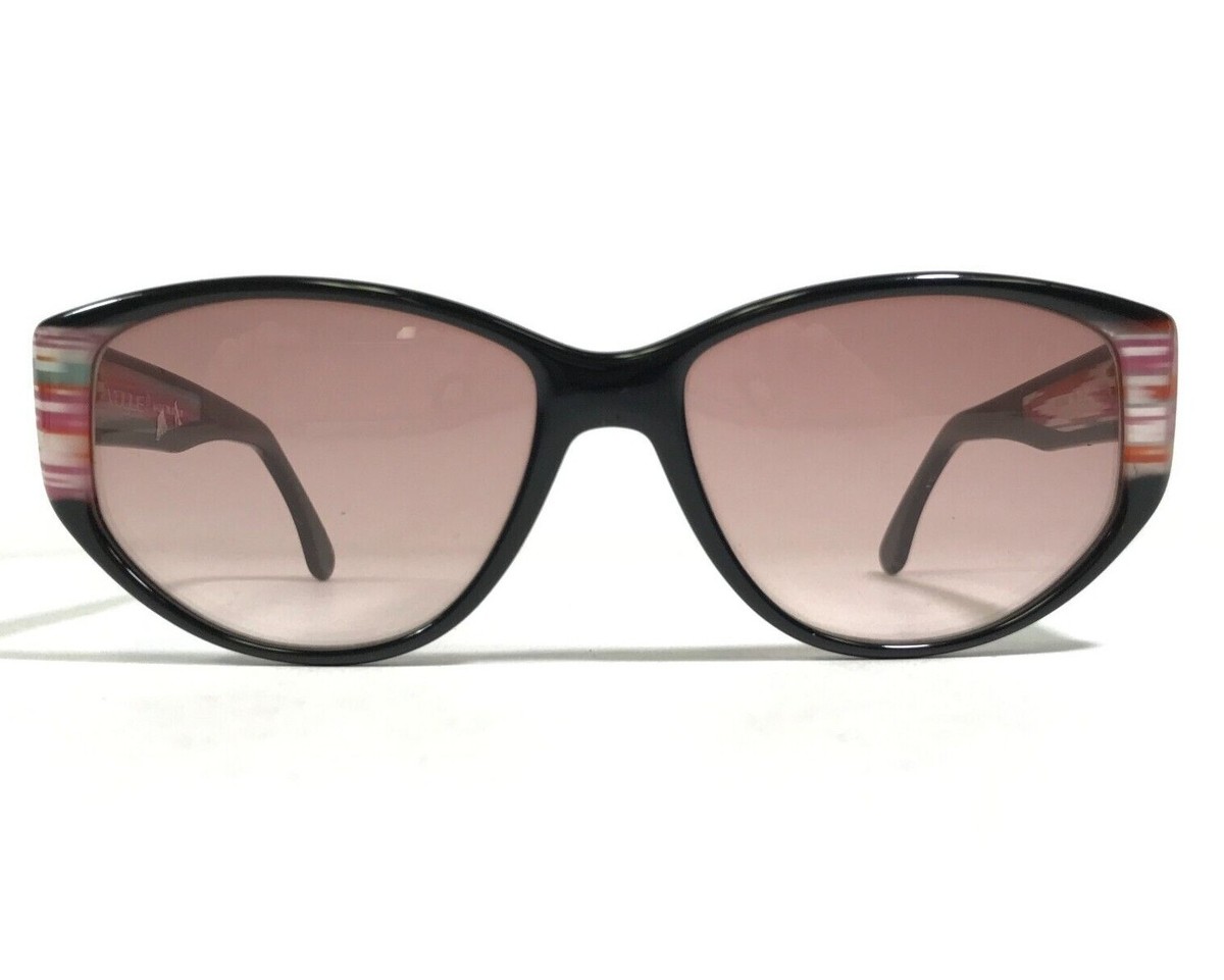 Vintage Vogue Sunglasses KEYKO W 156 Black Pink Geometric  display picture 1