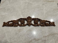 Solid cherry wood appliqu&eacute; / onlay / center carving  23-1/2" x 5" x 3/4"