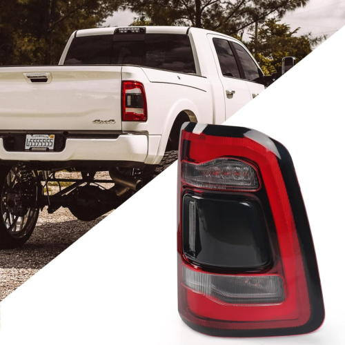 19-22 Dodge Ram 1500 Blindspot Ready LED Tail Light Black Smoke Right Passenger