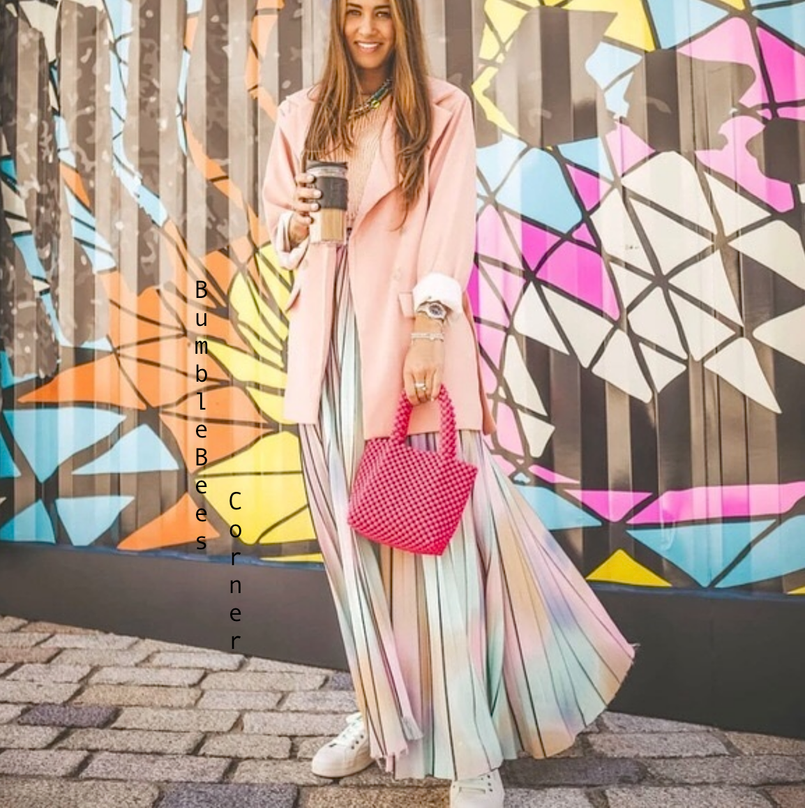 ZARA Mini Bucket Bag BEADED Shopper PINK Handles RETRO Tote