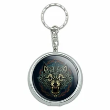 Fenrir Wolf In Chains Norse Mythology Portable Travel Ashtray Keychain
