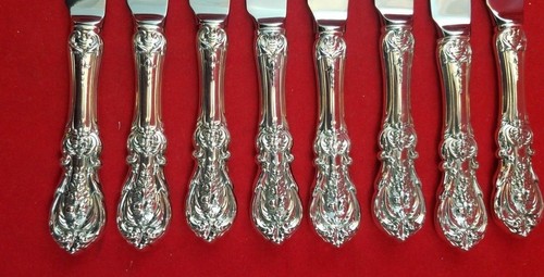 Juego de 8 cuchillos para carne dentados Francis I de Reed & Barton Sterling hechos a medida - Imagen 5 de 6