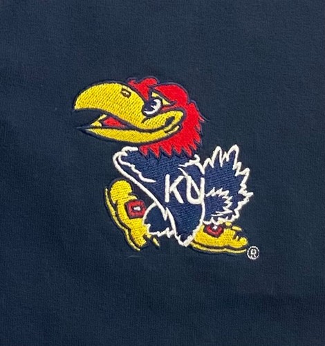 Kansas University Baseball Shirt Size L Short Sleeve Blue Boa Sportswear NWT $29 - Picture 7 of 8