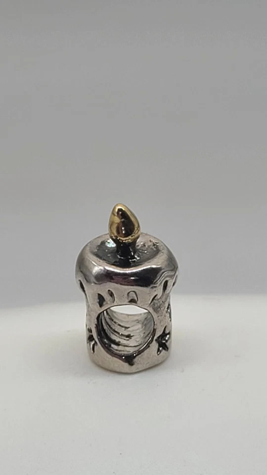  Dije Pugster Vela Navidad Plata.   Añadir a pulseras europeas  Foto 2 de 4