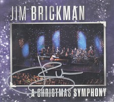 Jim Brickman A Christmas Symphony Signed CD Autograph Cover new sealed