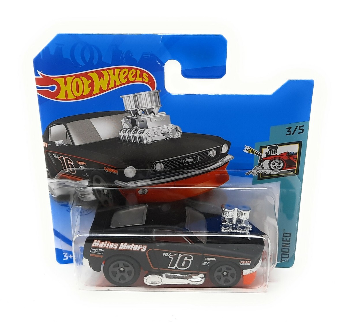 Hot Wheels 40/2021 Mustang 1968 black Tooned short Card | eBay