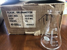 KIMAX Kimble Glass 125mL Erlenmeyer Flask Set of 12/ 26500