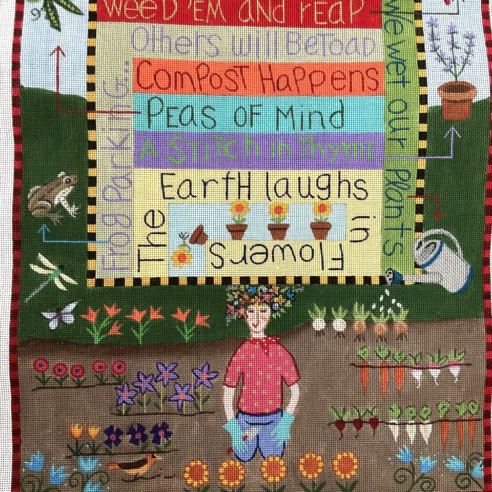 针绣帆布 Maggie Lisa Krause M1641 Growing Things Stitch Painted 18 M — 第 4/4 张图片