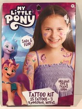 My Little Pony Tattoo Kit 25 Tattoos 3 Wipes with Tips and Tricks Guide Safe Fun
