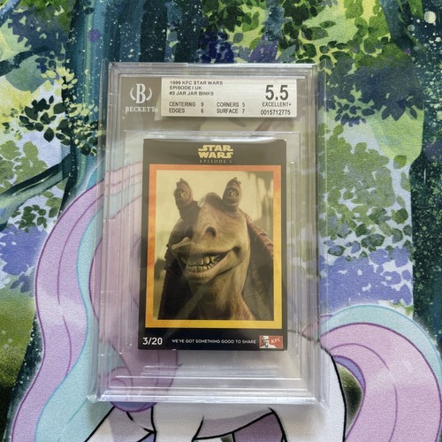 Jar Jar Binks #3 1999 KFC Star Wars Episode 1 UK Beckett Excellent+ 5.5 Pop 1 - Picture 1 of 2